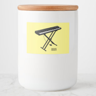 Étiquette Pour Bocaux Illustration de piano clavier