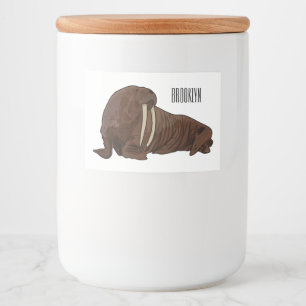 Étiquette Pour Bocaux Illustration de Walrus
