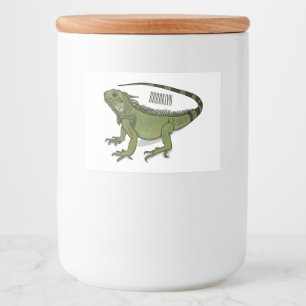 Étiquette Pour Bocaux Illustration d'Iguana