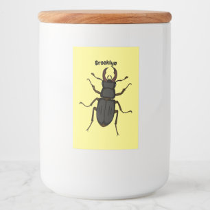 Étiquette Pour Bocaux Illustration d'insecte lucane