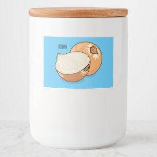 Étiquette Pour Bocaux Illustration d'oignon