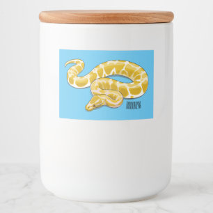 Étiquette Pour Bocaux Illustration du serpent python birman