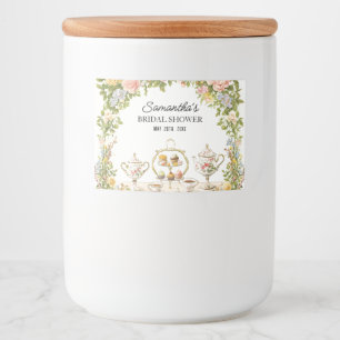 Étiquette Pour Bocaux Jardin Floral Boisson de Fête de Mariage et