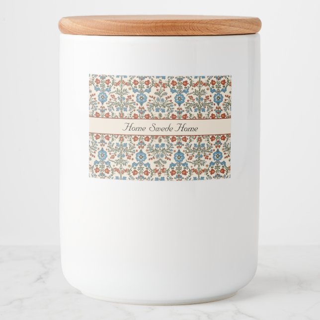 Étiquette Pour Bocaux Jardin norvégien, personnalisé (Devant)