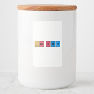 Étiquette Pour Bocaux Je suis une table périodique mignonne
