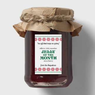 Étiquette Pour Bocaux Jelly of the Month Club Jam Labels