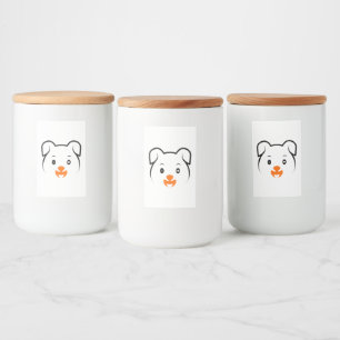 Étiquette Pour Bocaux Joli chiot