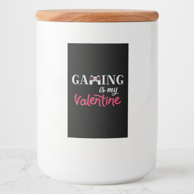 Étiquette Pour Bocaux Jouer est ma Saint Valentin (Devant)
