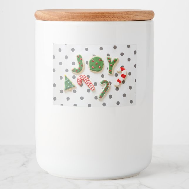 Étiquette Pour Bocaux Joy Christmas cookies (Devant)