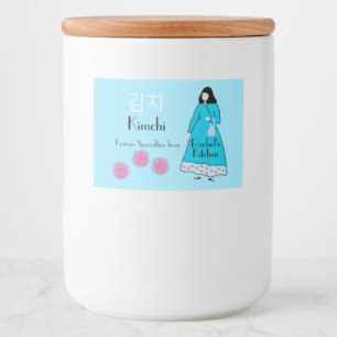 Étiquette Pour Bocaux Kimchi Jar coréen