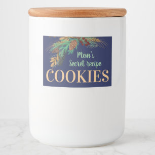 Étiquette Pour Bocaux La recette secrète de Maman COOKIES. Lot d'étiquet