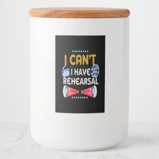 Étiquette Pour Bocaux L'Acteur Ne Peut Pas Avoir De Répétition