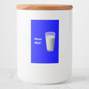 Étiquette Pour Bocaux LAIT Mmm