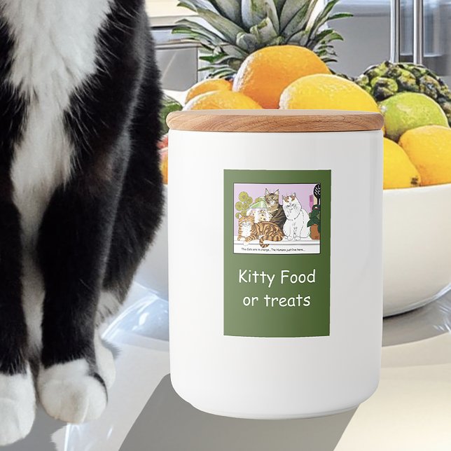 Étiquette Pour Bocaux Les chats sont en charge (Créateur téléchargé)