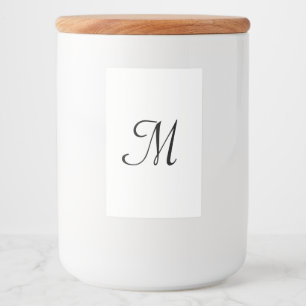 Étiquette Pour Bocaux logo monogramme minimaliste simple élégant personn