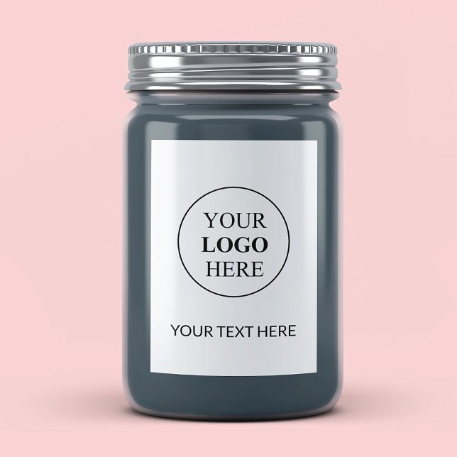 Étiquette Pour Bocaux Logo Promotionnel Personnalisé – Aucune Commande M (Créateur téléchargé)