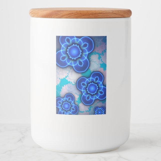 Étiquette Pour Bocaux Lumière bleue (Devant)