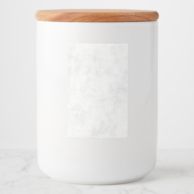 Étiquette Pour Bocaux Marbre Blanc Moderne (Devant)