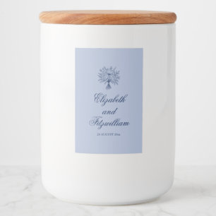 Étiquette Pour Bocaux Mariage minimaliste de bouquet nuptial