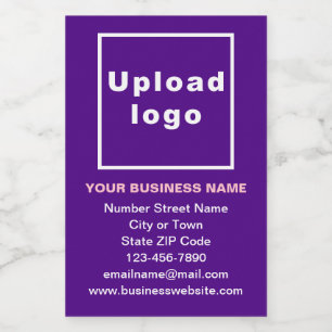 Étiquette Pour Bocaux Marque commerciale au format Portrait Violet