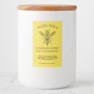 Étiquette Pour Bocaux Miel maison personnalisé