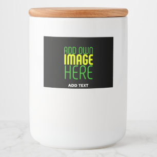 ÉTIQUETTE POUR BOCAUX MODELE DE TEXTE D'IMAGE NOIRE SIMPLE ET MODIFIABLE
