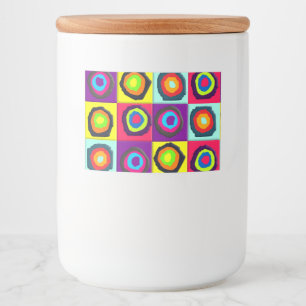 Étiquette Pour Bocaux motif de cercles