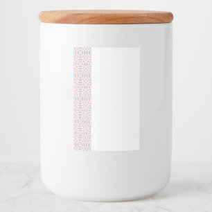 Étiquette Pour Bocaux Motif de formes contemporaines colorées