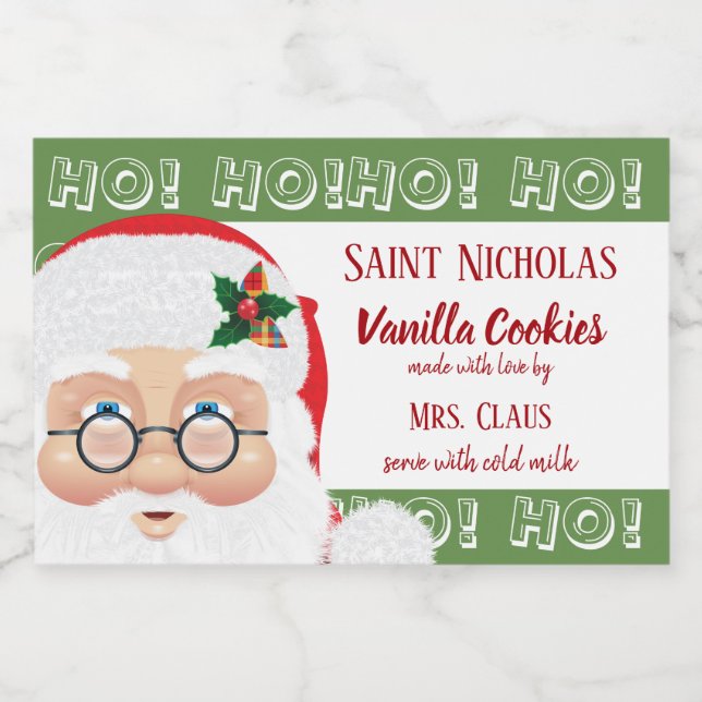 Étiquette Pour Bocaux Noël Noël Noël cadeau de Noël (Étiquettes simples)