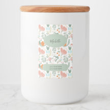 Nom de motif floral et texte personnalisés