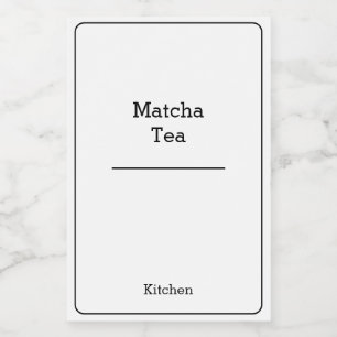 Étiquette Pour Bocaux organisation à domicile minimaliste pot de stockag