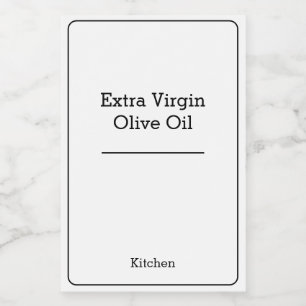 Étiquette Pour Bocaux organisation à domicile minimaliste pot de stockag