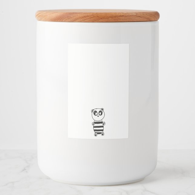 Étiquette Pour Bocaux Panda Kids (Devant)