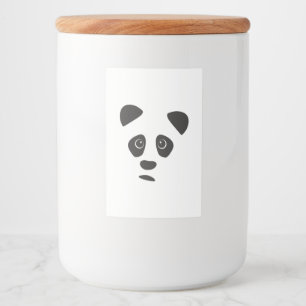 Étiquette Pour Bocaux Panda triste