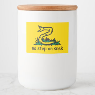 Étiquette Pour Bocaux Pas de marche sur les mèmes de snek Gadsden SnekRi