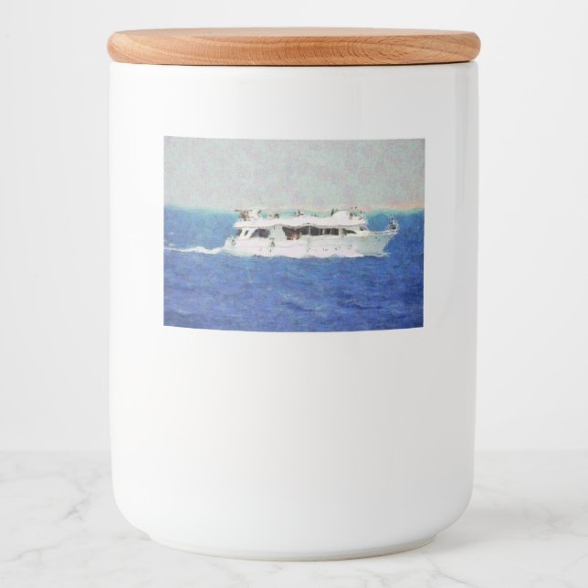 Étiquette Pour Bocaux Peinture de bateau (Devant)