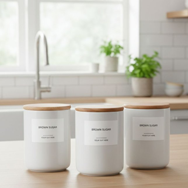 Étiquette Pour Bocaux Personalized Organization Labels for Jars, Minimal (Créateur téléchargé)