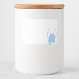 Étiquette Pour Bocaux Personnage de monstre pour enfants adorable