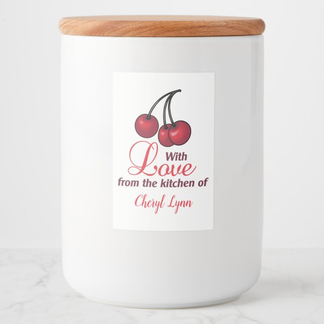 Étiquette Pour Bocaux Personnalisé de la cuisine de (Devant)