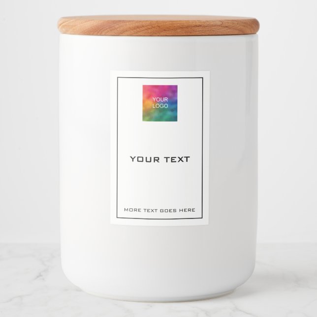 Étiquette Pour Bocaux Personnalisé Moderne Simple Petite Entreprise Modè (Devant)