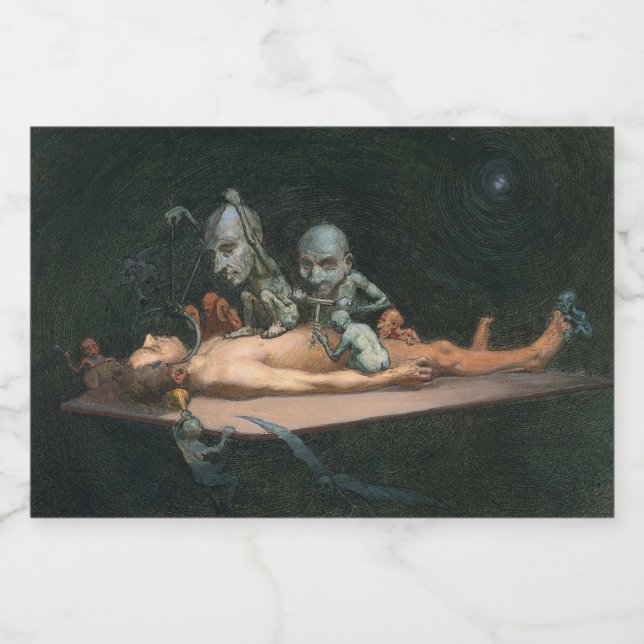 Étiquette Pour Bocaux Près De L'Expérience De La Mort Voir Le Mal Esprit (Étiquettes simples)