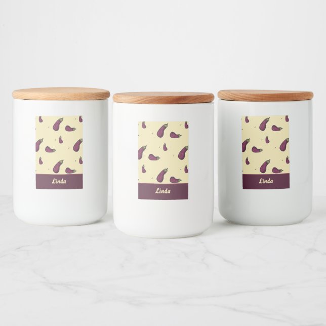 Étiquette Pour Bocaux Purple eggplants (Bouteilles)