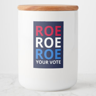 Étiquette Pour Bocaux Roe Your Vote I
