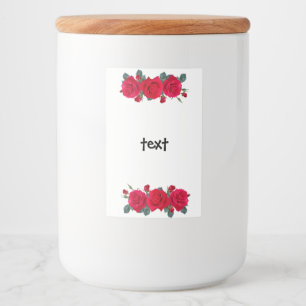 Étiquette Pour Bocaux rose