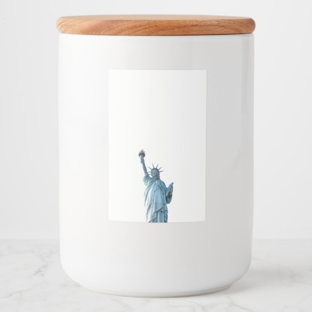 Étiquette Pour Bocaux Sac à main Statue de la Liberté (Devant)