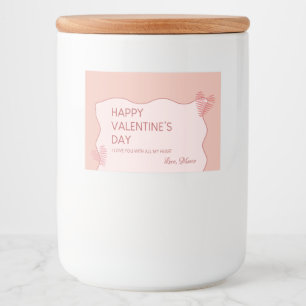 Étiquette Pour Bocaux Saint Valentin Sucré