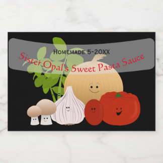 Étiquette Pour Bocaux Sauce tomate mignonne