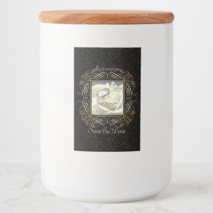 Étiquette Pour Bocaux Sauvez le manuscrit élégant de points de feuille