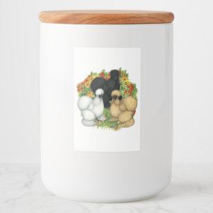 Étiquette Pour Bocaux Silkies du jardin de fleurs