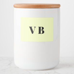 Étiquette Pour Bocaux simple couleur pastel personnalisée minimale solid